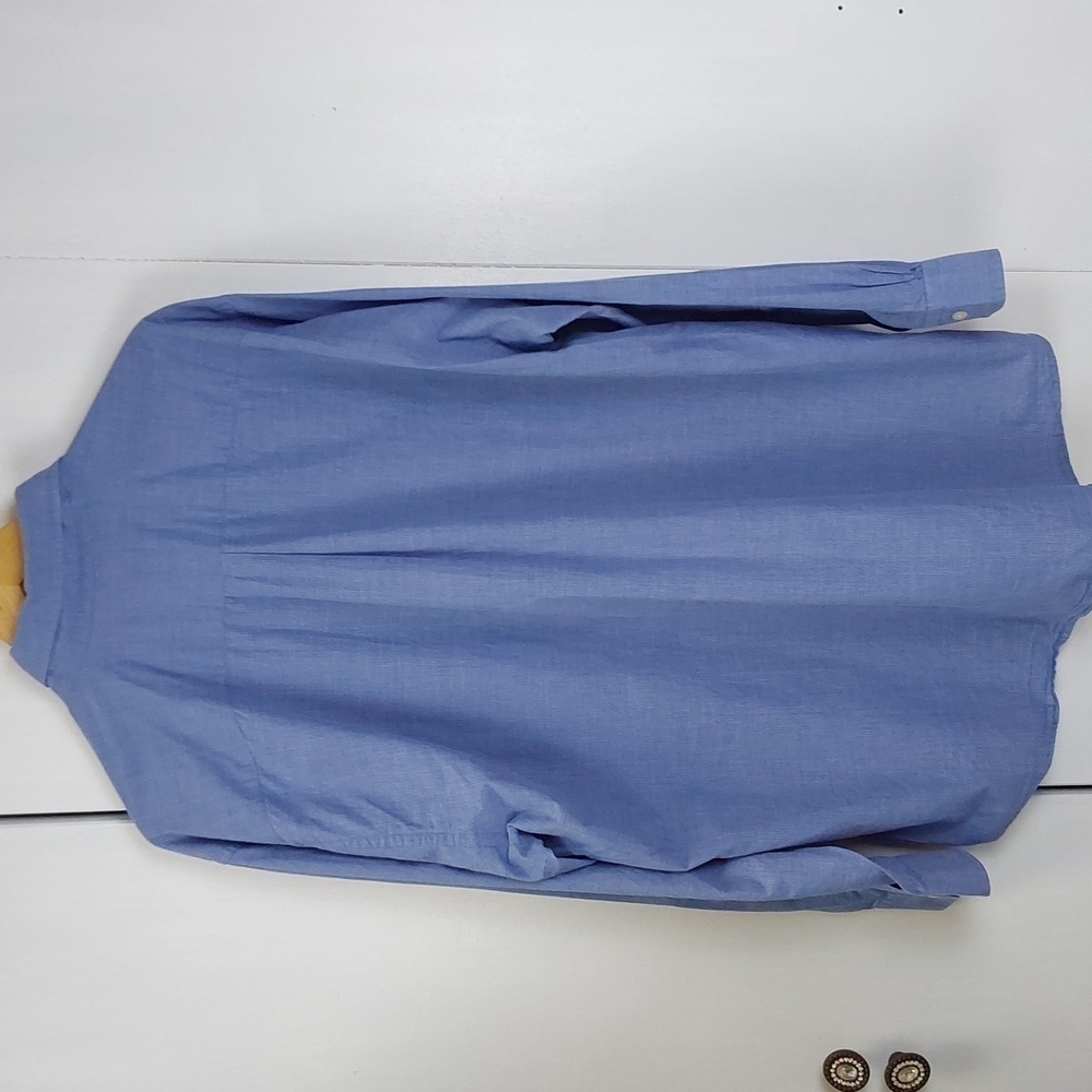 Brooks Brothers| Mens Blue Button Down Longsleeve Dress Shirt Preppy Sz.Large - Picture 5 of 9